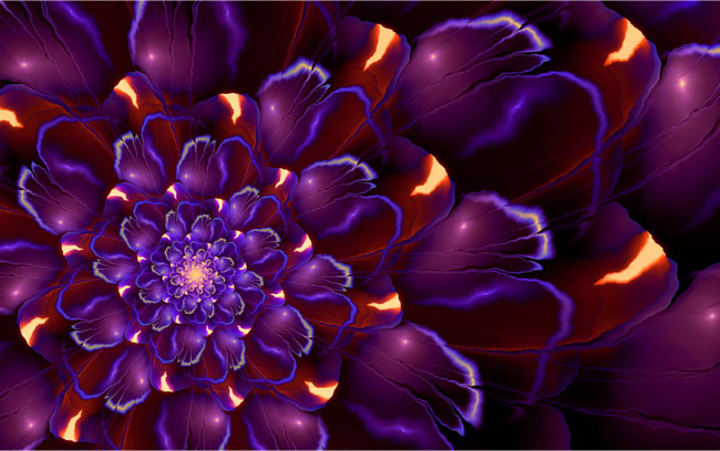 Vinilos  para decorar muebles o armarios flor fractal
